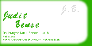 judit bense business card